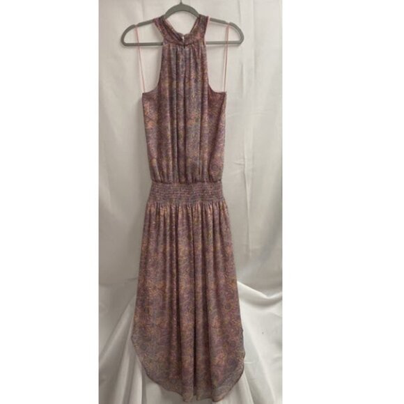 Ramy Brook Kent Paisley Halter Midi Dress Pink Size Small NWT - Picture 5 of 8